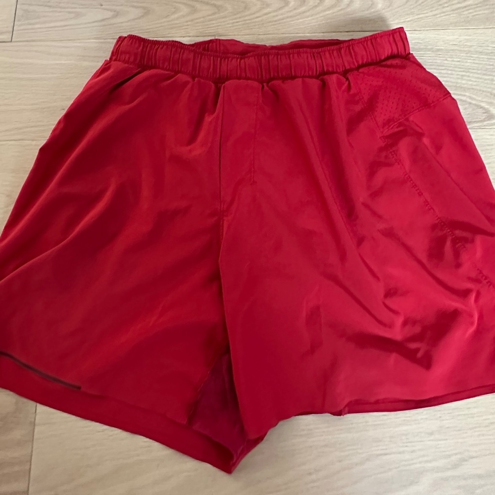 Lululemon Surge Lined Short *6" RED